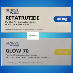 Genova Retatrutide 40mg & Glow 70mg Bundle Genova Medical Retatrutide 40mg + GLOW 70mg Bundle