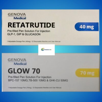 Genova Retatrutide 40mg & Glow 70mg Bundle Genova Medical Retatrutide 40mg + GLOW 70mg Bundle