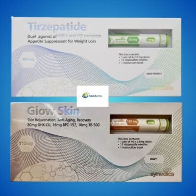 Synedica Tirzepatide 40mg & Glow Skin 112mg Bundle Synedica Tirzepatide 40mg + GLOW Skin 112mg